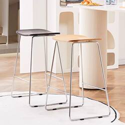 Nordic Wrought Iron High Stool Bar Chair, Thickened, Light Luxury, Italian Minimalist Style, Home Use, Cashier Counter, Creative Showroom Chair Nordic Wrought Iron High Stool Bar Chair, Thickened, Light Luxury, Italian Minimalist Style, Home Use, Cashier Counter, Creative Showroom Chair