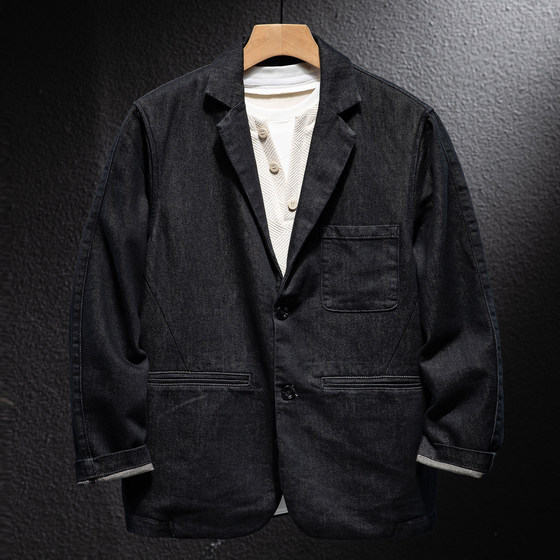 2025 new autumn and winter denim suit jacket men's tops youth trendy casual jacket men's black suit
2025 new autumn and winter denim suit jacket men's tops youth trendy casual jacket men's black suit