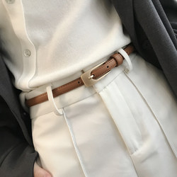 Retro Suit Belt, Simple and Versatile, Korean Decorative Thin Belt, Jeans Chic, Youth Casual Women's Belt Retro Suit Belt, Simple and Versatile, Korean Decorative Thin Belt, Jeans Chic, Youth Casual Women's Belt