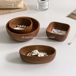 Retro Walnut Solid Wood Desktop Storage Box Wooden Jewelry and Cosmetics Storage Box Storage Tray Entrance Storage Box Retro Walnut Solid Wood Desktop Storage Box Wooden Jewelry and Cosmetics Storage Box Storage Tray Entrance Storage Box