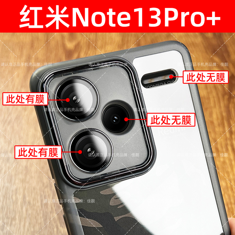 Note 13, Note 13 Pro, Note 13 Pro+ – Transparent Clear Camera Lens Protection Matte Soft Anti Slip – Soft With Built-in Lens