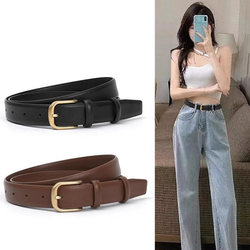 Women's Belt 2025 New Fashion Summer Versatile Belt Decorative High-End Style to Match Jeans Korean Style Black Women's Belt 2025 New Fashion Summer Versatile Belt Decorative High-End Style to Match Jeans Korean Style Black