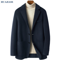 25 New Autumn and Winter Double-Sided Cashmere Suits for Men, Slim and Simple Business Woolen Small Suit Jackets and Coats 25 New Autumn and Winter Double-Sided Cashmere Suits for Men, Slim and Simple Business Woolen Small Suit Jackets and Coats