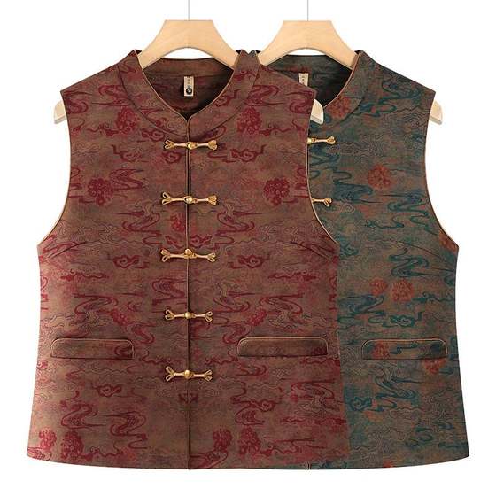Shopping mall brand middle-aged and elderly autumn wear horse clip vest outside and inside mother suit vest old man clothes grandma Tang
Shopping mall brand middle-aged and elderly autumn wear horse clip vest outside and inside mother suit vest old man clothes grandma Tang