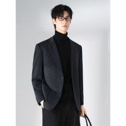 Autumn and Winter Woolen Blazer for Men, 2025 New Style, High-End Cotton Casual Commuter Stylish Blazer Jacket Autumn and Winter Woolen Blazer for Men, 2025 New Style, High-End Cotton Casual Commuter Stylish Blazer Jacket