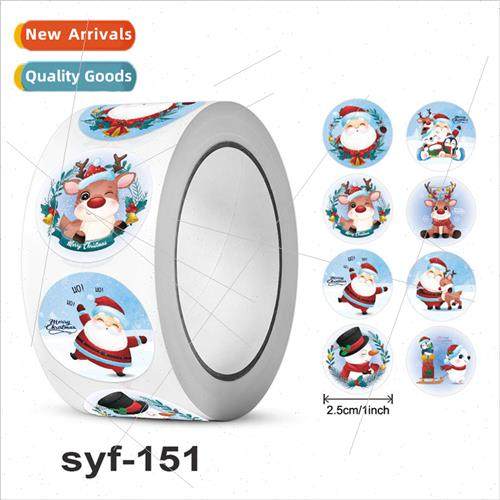 Cartoon Santa Claus Snowman Theme Stickers Paste Paint Prai Cartoon Santa Claus Snowman Theme Stickers Paste Paint Prai