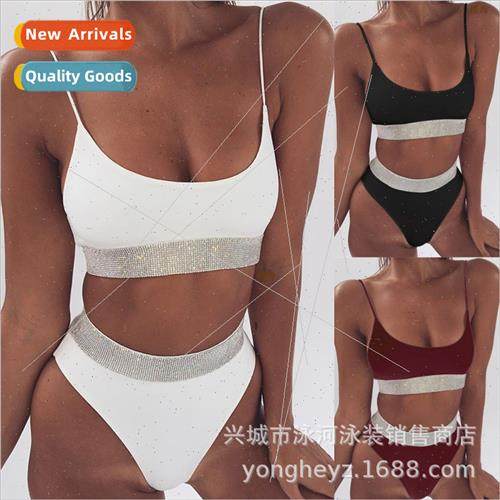 Swimwear 2019 new womens spl high waist spaghetti straps sol Swimwear 2019 new womens spl high waist spaghetti straps sol