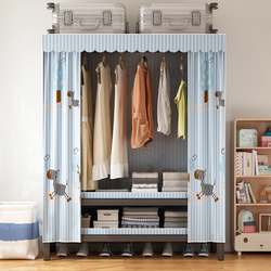 Simple Wardrobe Cloth Wardrobe kids For Home Bedroom Best Selling Wardrobe New arrival thickened Bold Full Steel Frame Strong and Durable Simple Wardrobe Cloth Wardrobe kids For Home Bedroom Best Selling Wardrobe New arrival thickened Bold Full Steel Frame Strong and Durable