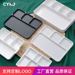 Melamine Divided Tableware Korean Barbecue Three-Compartment Four-Compartment Seasoning Tray Rich Barbecue Hot Pot Skewers Dipping Sauce Tray Melamine Divided Tableware Korean Barbecue Three-Compartment Four-Compartment Seasoning Tray Rich Barbecue Hot Pot Skewers Dipping Sauce Tray