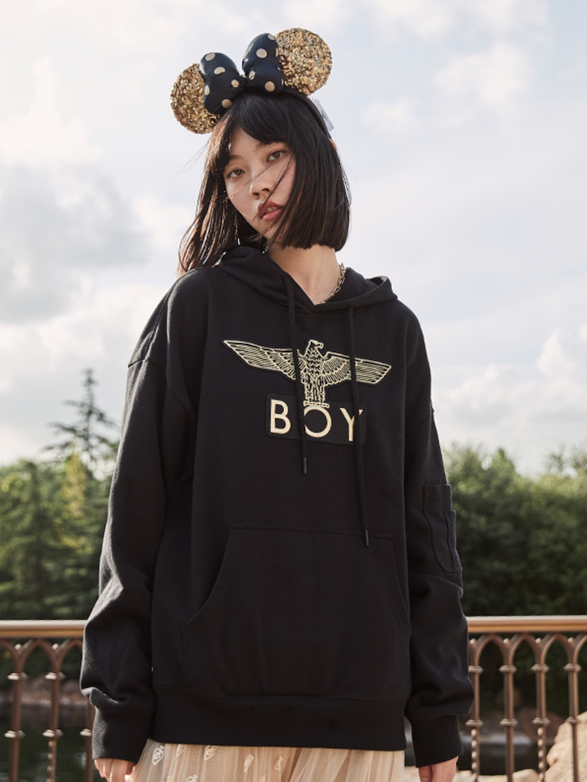 BOY LONDON 翅膀印花连帽卫衣 BOY LONDON 翅膀印花连帽卫衣