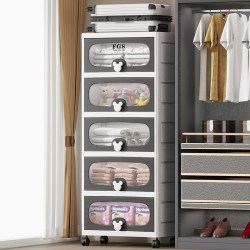 Flip-Top Storage Cabinet Household Storage Cabinet Clothing Multi-Layer Plastic Simple Clothes Storage Shelf Bedroom Floor-Standing Organization Flip-Top Storage Cabinet Household Storage Cabinet Clothing Multi-Layer Plastic Simple Clothes Storage Shelf Bedroom Floor-Standing Organization