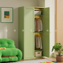 Steel Wardrobe for Small Bedrooms, Hanging Wardrobe Storage Cabinet, Household Iron Storage Cabinet, Children's Metal Floor-Standing Wardrobe Steel Wardrobe for Small Bedrooms, Hanging Wardrobe Storage Cabinet, Household Iron Storage Cabinet, Children's Metal Floor-Standing Wardrobe