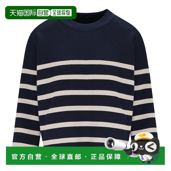 Self-operated max maraPinide navy blue short pullover-blue American outlet straight hair Self-operated max maraPinide navy blue short pullover-blue American outlet straight hair