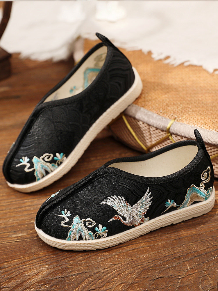 Chinese Cloth Sole Shoes Soft Flat Soled Men Shoes Traditional Chinese Kung  Fu Cotton Cloth