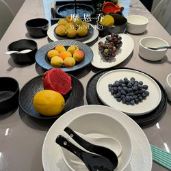 2025 Underglaze Color Bowl and Dish Set, High-Value Tableware Set for Home Use, Black and White Japanese-Style Plates, Housewarming Gift 2025 Underglaze Color Bowl and Dish Set, High-Value Tableware Set for Home Use, Black and White Japanese-Style Plates, Housewarming Gift
