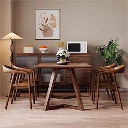 Qi Yu Chinese-Style Dining Table, Home-Use Solid Wood Dining Table, Walnut Large Board Table, Rectangular Negotiation Table, Coffee Shop Table Qi Yu Chinese-Style Dining Table, Home-Use Solid Wood Dining Table, Walnut Large Board Table, Rectangular Negotiation Table, Coffee Shop Table