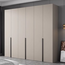 Eisen Cream-resistant Large Wardrobe For Home Bedroom Solid Wood Small Apartment Modern Minimalist Accessible Luxury Glass Door Normcore Eisen Cream-resistant Large Wardrobe For Home Bedroom Solid Wood Small Apartment Modern Minimalist Accessible Luxury Glass Door Normcore
