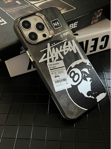 Black — Stussy 8 Ball Magsafe New 15, 14, 13, 12 iPhone Case