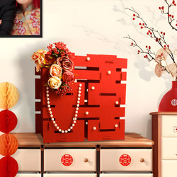 Wedding Three-Dimensional Double Happiness Character Desktop Decoration, Wedding Room Arrangement, New House Bedroom Living Room Decoration, Photo Props, Engagement Wedding Three-Dimensional Double Happiness Character Desktop Decoration, Wedding Room Arrangement, New House Bedroom Living Room Decoration, Photo Props, Engagement