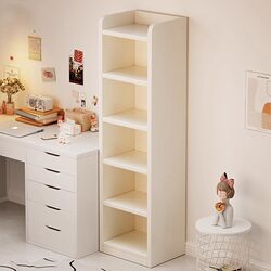 Solid Wood Bookshelf Floor-Standing Storage Rack Children's Narrow Gap Corner Cabinet Living Room Simple Storage Cabinet Home Bookcase Tao Solid Wood Bookshelf Floor-Standing Storage Rack Children's Narrow Gap Corner Cabinet Living Room Simple Storage Cabinet Home Bookcase Tao