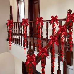 Wedding Stair Railing Decoration, Bride's Wedding, Groom's Wedding Room Decoration, Wedding Supplies Collection, Garland and Ribbon Set Wedding Stair Railing Decoration, Bride's Wedding, Groom's Wedding Room Decoration, Wedding Supplies Collection, Garland and Ribbon Set