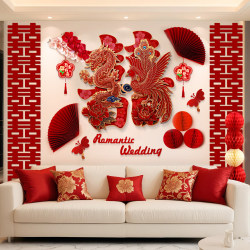 Wedding Room Decoration Set Bedside Wall with Happy Words Kt Board Background Wall Decoration Wedding Atmosphere Man's Sofa Bedroom Wedding Room Decoration Set Bedside Wall with Happy Words Kt Board Background Wall Decoration Wedding Atmosphere Man's Sofa Bedroom