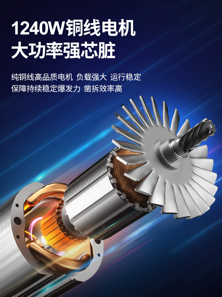 Dongcheng 電気コンクリートピックハンマー Z1G-FF02-15 - 220V