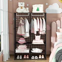 Children's Wrought Iron Wardrobe Baby Clothes Storage Cabinet Infant Kids Clothing Toy Small Cabinet Newborn Storage Cabinet Children's Wrought Iron Wardrobe Baby Clothes Storage Cabinet Infant Kids Clothing Toy Small Cabinet Newborn Storage Cabinet