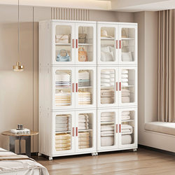 Storage Cabinet Multi-Layer Household Living Room Storage Cabinet Floor-Standing Plastic Cabinet Children's Baby Wardrobe Clothes Toy Storage Cabinet Storage Cabinet Multi-Layer Household Living Room Storage Cabinet Floor-Standing Plastic Cabinet Children's Baby Wardrobe Clothes Toy Storage Cabinet