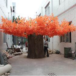 Factory direct sales of simulated plants, fiberglass, simulated red maple trees, processing of various indoor and outdoor column artificial trees Factory direct sales of simulated plants, fiberglass, simulated red maple trees, processing of various indoor and outdoor column artificial trees