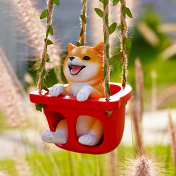 Creative Animal Internet-Famous Puppy Swing Ornament Garden Courtyard Balcony Kindergarten Decoration Hanging Ornament Birthday Gift Creative Animal Internet-Famous Puppy Swing Ornament Garden Courtyard Balcony Kindergarten Decoration Hanging Ornament Birthday Gift