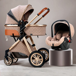 High-End Baby Stroller That Can Sit, Lie Down, High View, Lightweight, Foldableable, Shock-Absorbing, Two-Way Stroller for Children High-End Baby Stroller That Can Sit, Lie Down, High View, Lightweight, Foldableable, Shock-Absorbing, Two-Way Stroller for Children