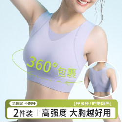 High-Intensity Sports Bra for Women, Shock-Proof, Anti-Sagging, Breast-Retracting, Running, Fitness, Yoga, All-In-One Vest-Style Bra High-Intensity Sports Bra for Women, Shock-Proof, Anti-Sagging, Breast-Retracting, Running, Fitness, Yoga, All-In-One Vest-Style Bra