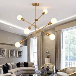 Nordic creative personality chandeliers adjustable molecular lights Home living room restaurant bar chandeliers cross-border branch lamps Nordic creative personality chandeliers adjustable molecular lights Home living room restaurant bar chandeliers cross-border branch lamps