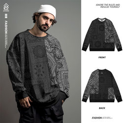 New Chinese style trendy round neck sweatshirt for men in autumn and winter New Chinese style trendy round neck sweatshirt for men in autumn and winter