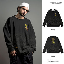 New Chinese style trendy round neck sweatshirt for men in autumn and winter New Chinese style trendy round neck sweatshirt for men in autumn and winter