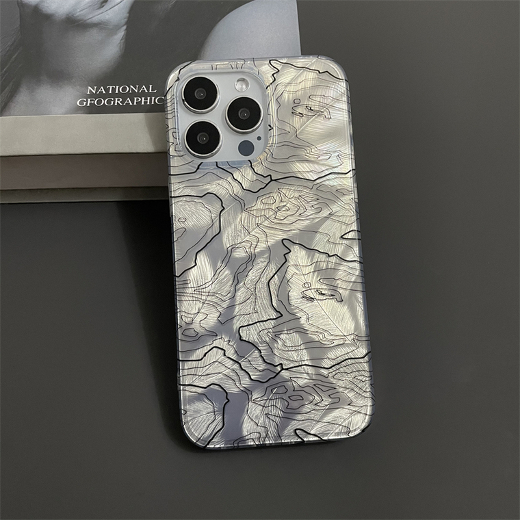 Topographic Map New Electroplated 15, 14, 13, 12 iPhone Case