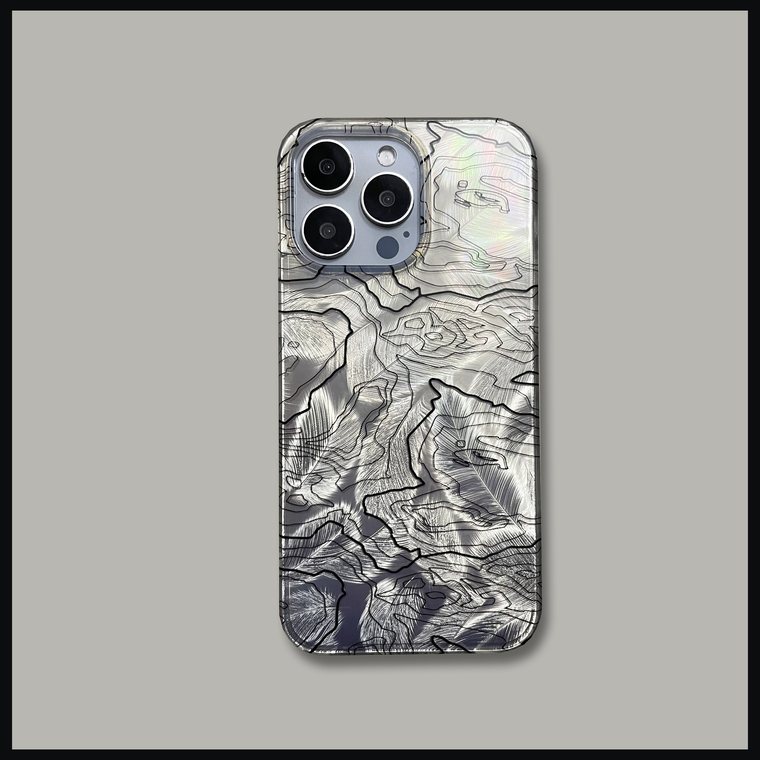 Topographic Map New Electroplated 15, 14, 13, 12 iPhone Case