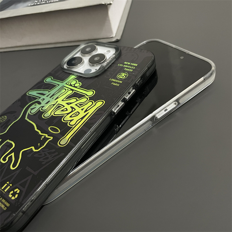 Stussy Black Cat New 15, 14, 13, 12 iPhone Case