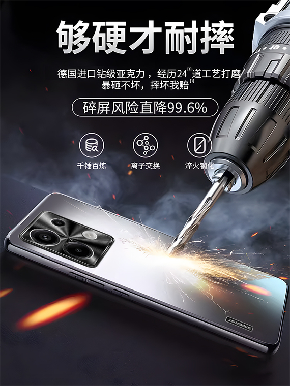 Metal Note 13, Note 13 Pro, Note 13 Pro+ High-end Camera Lens Protection Phone Case