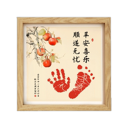 Baby's first year old hand and footprint souvenir Baby's first year old hand and footprint souvenir