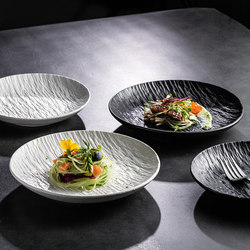 Rock-Patterned Ceramic Plate, Flat Plate, Household Dining Plate, Rice Plate, Deep Plate, Vegetable Plate, High-End Tableware, 2024 New Plate Rock-Patterned Ceramic Plate, Flat Plate, Household Dining Plate, Rice Plate, Deep Plate, Vegetable Plate, High-End Tableware, 2024 New Plate