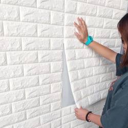 Special Wallpaper for Gray Walls, Self-Adhesive, Waterproof and Moisture-Proof, 3D Stereo Foam Brick Cement Wall Decoration Wall Fence Sticker Special Wallpaper for Gray Walls, Self-Adhesive, Waterproof and Moisture-Proof, 3D Stereo Foam Brick Cement Wall Decoration Wall Fence Sticker