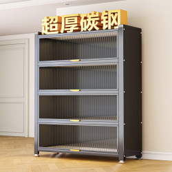 Steel Shoe Cabinet Door For Home Integrated Wall Indoor Multi-Layer Storage Cabinet Home Floor Large Capacity Dustproof Shoe Rack Steel Shoe Cabinet Door For Home Integrated Wall Indoor Multi-Layer Storage Cabinet Home Floor Large Capacity Dustproof Shoe Rack