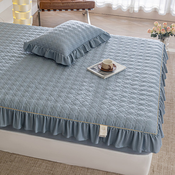 Solid color cotton wool cover with skirt Aa type mother and baby thickened non-slip bed cover single piece four seasons universal lace style
Solid color cotton wool cover with skirt Aa type mother and baby thickened non-slip bed cover single piece four seasons universal lace style