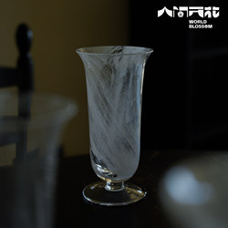 Flowers in the World Original Cloud and Mist Series Vase Glass Home Decorative Ornaments Glossy Surface Matte Surface High-End Frosted Y Flowers in the World Original Cloud and Mist Series Vase Glass Home Decorative Ornaments Glossy Surface Matte Surface High-End Frosted Y