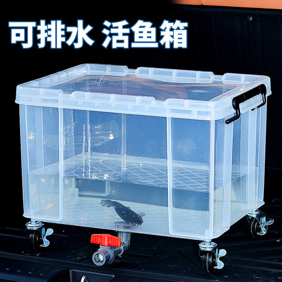 Car live fish box fish bucket oxygen-fighting outdoor plastic fish tank seafood aquatic trunk transparent fishing box with drainage
Car live fish box fish bucket oxygen-fighting outdoor plastic fish tank seafood aquatic trunk transparent fishing box with drainage