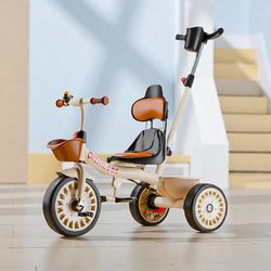 Large Soft Seat Children's Tricycle Bicycle for Ages 1-3-5, Lightweight Baby Stroller Bicycle, Baby Bike Large Soft Seat Children's Tricycle Bicycle for Ages 1-3-5, Lightweight Baby Stroller Bicycle, Baby Bike