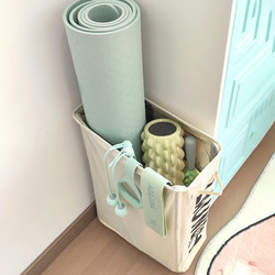 Yoga Mat Storage Basket with Wheels, Home Exercise Equipment Foam Roller Organizer, Fitness Equipment Storage Rack Yoga Mat Storage Basket with Wheels, Home Exercise Equipment Foam Roller Organizer, Fitness Equipment Storage Rack