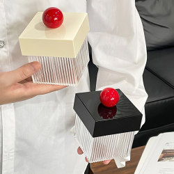 Cotton Swab Storage Box, Desktop Cotton Swab and Toothpick Holder, Dressing Table Mirror Cabinet for Cotton Pads, Perfume Samples, Jewelry Box Cotton Swab Storage Box, Desktop Cotton Swab and Toothpick Holder, Dressing Table Mirror Cabinet for Cotton Pads, Perfume Samples, Jewelry Box